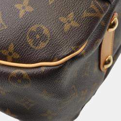 Pre Owned Louis Vuitton Galliera PM Brown Monogram Canvas Hpbo Bag