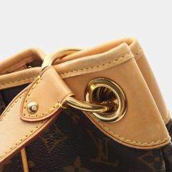 Pre Owned Louis Vuitton Galliera PM Brown Monogram Canvas Hpbo Bag