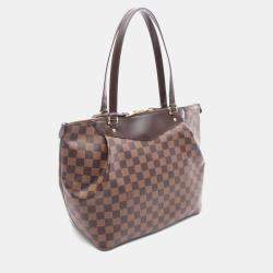 Pre Owned Louis Vuitton Westminister Brown Canvas Totes Bag