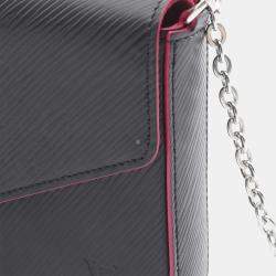Pre Owned Louis Vuitton Felicie Black Epi Leather Pochette Shoulder Bag 