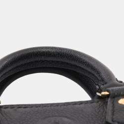 Pre Owned Louis Vuitton Speedy 20 Black Monogram Leather Satchel Bag