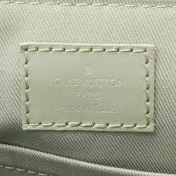 Pre Owned Louis Vuitton District PM Khaki Coated Canvas and Leather Shoulder Bag