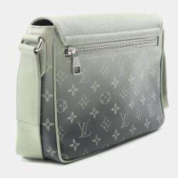 Pre Owned Louis Vuitton District PM Khaki Coated Canvas and Leather Shoulder Bag