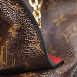 Pre Owned Louis Vuitton Saint Placide Cerise Monogram Canvas and Leather Shoulder Bag