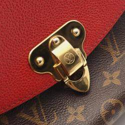 Pre Owned Louis Vuitton Saint Placide Cerise Monogram Canvas and Leather Shoulder Bag