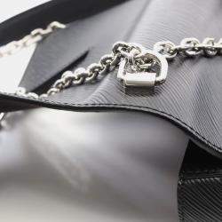 Pre Owned Louis Vuitton Twist MM Black Epi Leather Shoulder Bag
