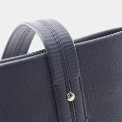 Pre Owned Louis Vuitton Aerogram Navy Blue Leather Tote Bag