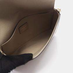 Pre Owned Louis Vuitton OnTheGo East West Beige Monogram Empreinte Leather Shoulder Bag