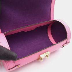 Pre Owned Louis Vuitton Papillon Trunk Pink Epi Leather Shoulder Handbag