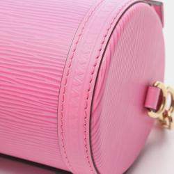 Pre Owned Louis Vuitton Papillon Trunk Pink Epi Leather Shoulder Handbag