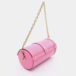 Pre Owned Louis Vuitton Papillon Trunk Pink Epi Leather Shoulder Handbag