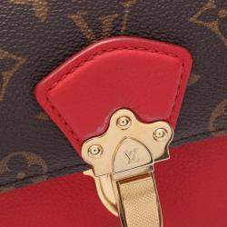 Pre Owned Louis Vuitton  Victoire Brown Monogram Canvas Leather Shoulder Bags