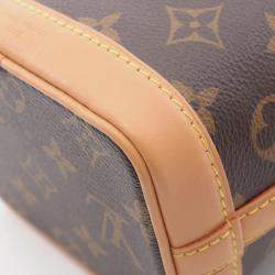 Pre Owned Louis Vuitton Nano Noe Brown Monogram Canvas Handbag