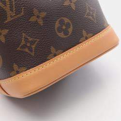 Pre Owned Louis Vuitton Nano Noe Brown Monogram Canvas Handbag