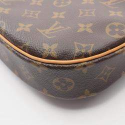 Pre Owned Louis Vuitton Odeon PM Brown Monogram Canvas Crossbody Bag