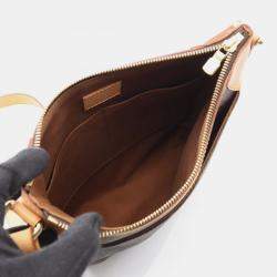 Pre Owned Louis Vuitton Odeon PM Brown Monogram Canvas Crossbody Bag