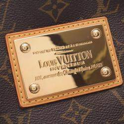 Pre Owned Louis Vuitton Galleria PM Brown Monogram Canvas Shoulder Bag 