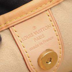 Pre Owned Louis Vuitton Galleria PM Brown Monogram Canvas Shoulder Bag 