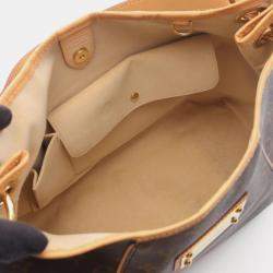 Pre Owned Louis Vuitton Galleria PM Brown Monogram Canvas Shoulder Bag 