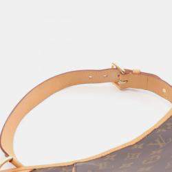 Pre Owned Louis Vuitton Galleria PM Brown Monogram Canvas Shoulder Bag 