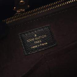 Pre Owned Louis Vuitton Kimono PM Brown Coated Canvas Leather Totes Bag