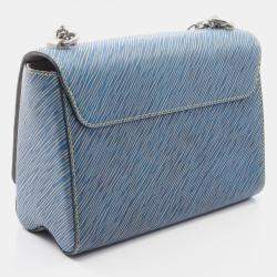 Pre Owned Louis Vuitton Twist Blue Epi Denim Leather Shoulder Bags