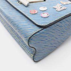 Pre Owned Louis Vuitton Twist Blue Epi Denim Leather Shoulder Bags