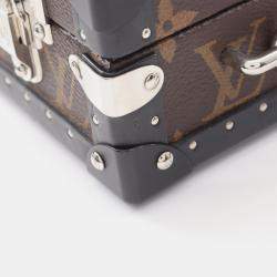 مملوكة مسبقًا حقيبة يد لوي فيتون بوكس براون مونوغرام ماكاسار كانفاس