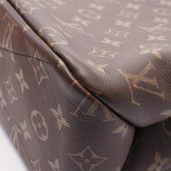 مملوكة مسبقًا حقيبة تسوق لوي فيتون جلد مونوغرام بنية متوسطة الحجم