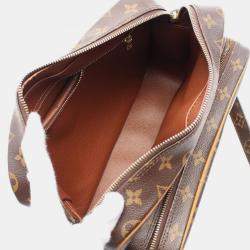 Pre Owned Louis Vuitton Nile Brown Canvas Shoulder Bag