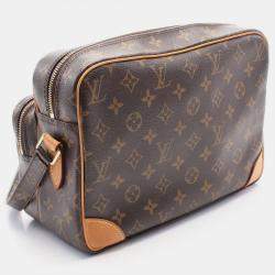 Pre Owned Louis Vuitton Nile Brown Canvas Shoulder Bag