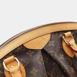 Pre Owned Louis Vuitton Tivoli Brown Monogram Canvas Tote Bag