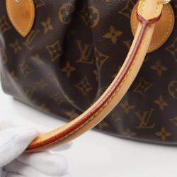 Pre Owned Louis Vuitton Tivoli Brown Monogram Canvas Tote Bag