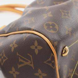 Pre Owned Louis Vuitton Tivoli Brown Monogram Canvas Tote Bag