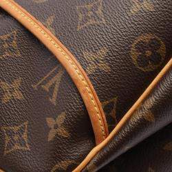 Pre Owned Louis Vuitton Deauville Brown Monogram Canvas Satchel Bag