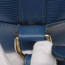 Pre Owned Louis Vuitton Randonnee Blue Epi Leather Backpack