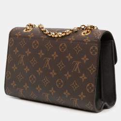 Pre Owned Louis Vuitton Black/Brown Monogram Victoire