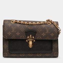 Pre Owned Louis Vuitton Black/Brown Monogram Victoire