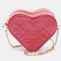 Pre Owned Louis Vuitton Coeur Heart on Chain Monogram Embossed Lambskin Bag 