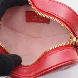 Pre Owned Louis Vuitton Coeur Heart on Chain Monogram Embossed Lambskin Bag 