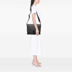 Pre Owned Louis Vuitton Black Damier Graphite Skyline Messenger MM