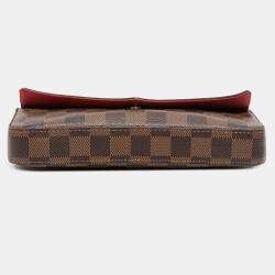 Pre Owned Louis Vuitton Brown Damier Ebene Pochette Felicie