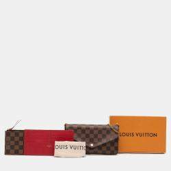 Pre Owned Louis Vuitton Brown Damier Ebene Pochette Felicie