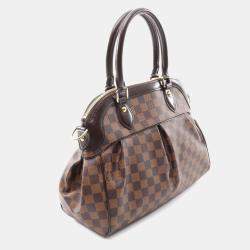 Pre Owned Louis Vuitton Trevi PM Damier Ebene Canvas Satchel Bag