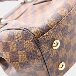 Pre Owned Louis Vuitton Trevi PM Damier Ebene Canvas Satchel Bag