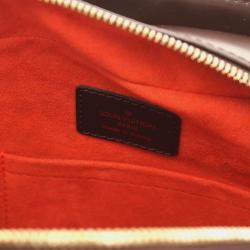 Pre Owned Louis Vuitton Sarria Damier Ebene Canvas Top Handle Bag