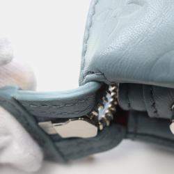 Pre Owned Louis Vuitton Coussin PM Blue Empreinte Leather Monogram Shoulder Bag