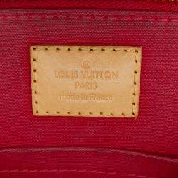 Pre Owned Louis Vuitton Red Monogram Vernis Alma BB