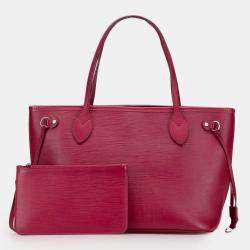 Pre Owned Louis Vuitton Pink Epi Neverfull PM