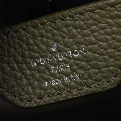 Pre Owned حقيبة لوي فيتون كابوسينز BB خضراء جلد توريلون كليمونس كروس بودي